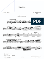 Debussy - Syrinx (Solo Flute) PDF