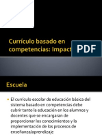 Currículo Basado en Competencias-Impacto Social