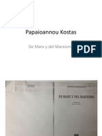 Papaioannou Kostas - de Marx y Del Marxismo