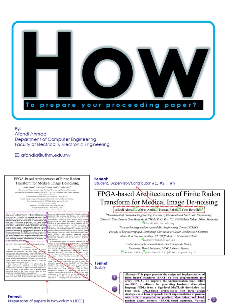 To Prepare Your Proceeding Paper? | PDF