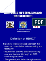 Home Based Hiv Counseling and Testing (HBHCT) : by Lwasampijja Baker