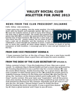 June 2013 Newsletter