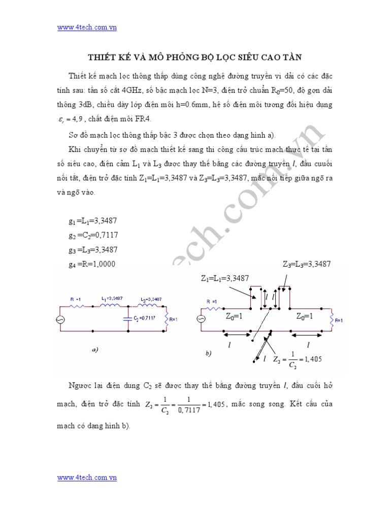 Thiet Ke Mo Phong Bo Loc Sieu Cao Tan | PDF