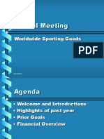 Annual Meeting: Worldwide Sporting Goods
