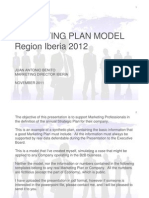 Marketing Plan Model Region Iberia 2012