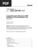 Download SQL Server 2008 Compared to Oracle Database 11g by supersonic  SN14717557 doc pdf