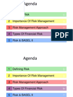 Agenda: 1 Defining Risk 2 Importance of Risk Management Risk Management Approach