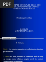 Metod Cientifica Tipos de Conhecimento