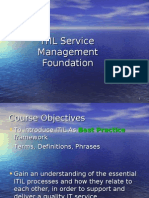 ITIL Service Management Foundation
