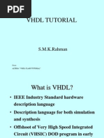 VHDL Tutorial: S.M.K.Rahman