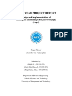 Project FINAL YEAR PROJECT REPORT
Design and Implementation of
Intelligent uninterruptible power supply
(i-ups)
Report of I_UPS2013