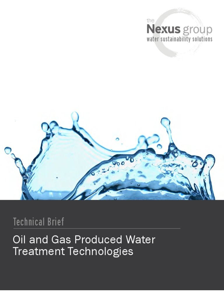 Oil and Gas Produced Water Treatment Technologies PDF Osmosis Membrane