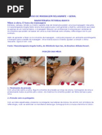 Manobras de Massagem Relaxante Passo a Passo | PDF | Massagem | Mão