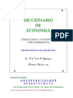 Diccionario De Economia - Carlos E. RodrÃ­guez