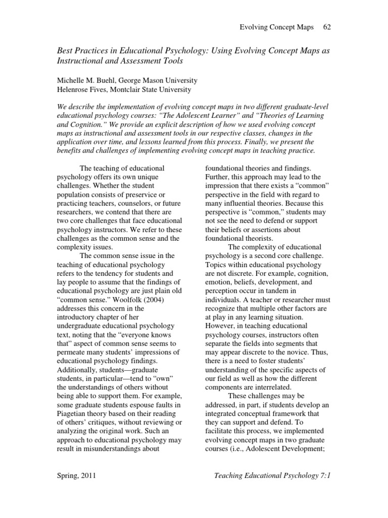 Evolving Concept Maps in Education | PDF