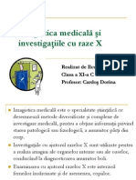 Imagistică medicală şi investigaţiile cu raze X