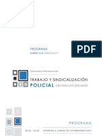 Programa Trabajo+Sindicalización Policial