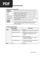 Design Measure List For Physics P5