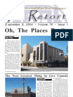 Oh, The Places To Go: September 8, 2004 Volume 76 Issue 1