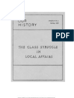 The Class Struggle in Local Affairs