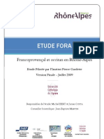 Etude Langues Regionales