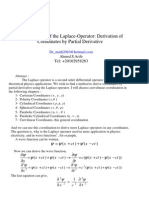 Derivation of The Laplace-Operator Derivation of Coordinates by Partial Derivative PDF