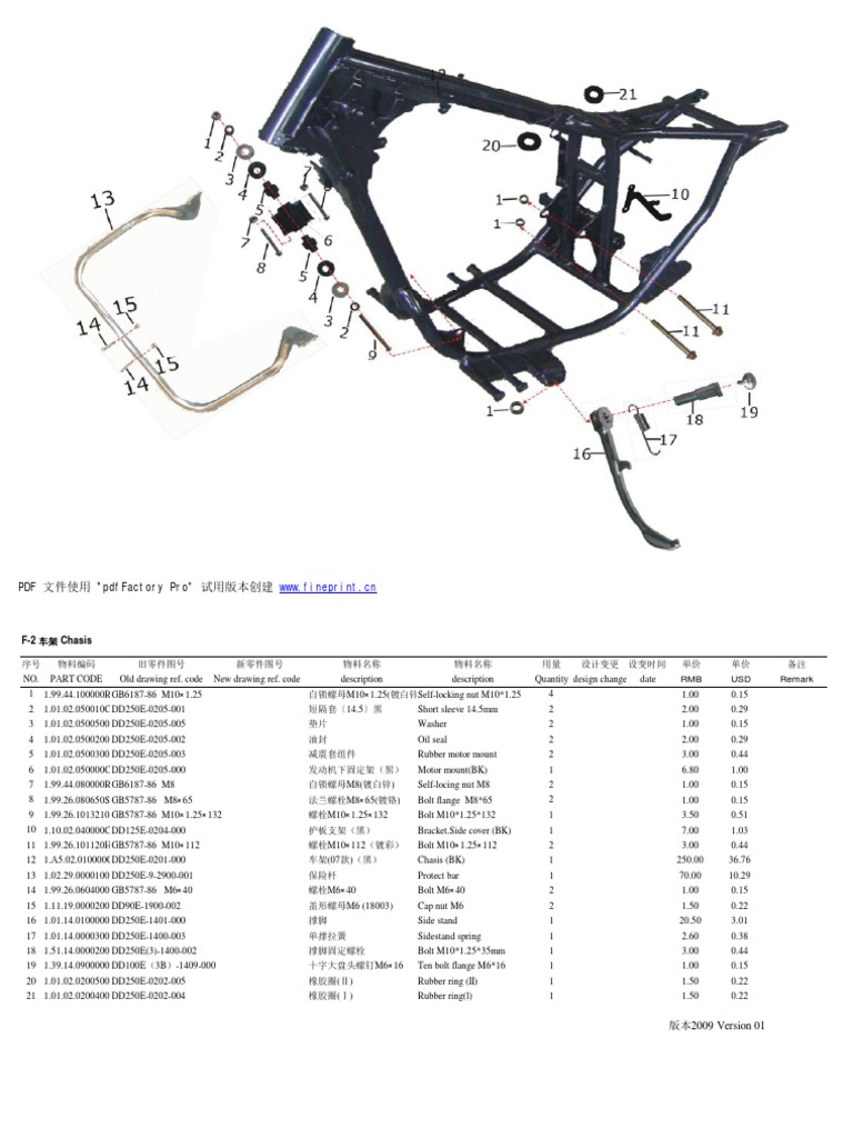 Despiece Dd250e Dd250e 9b Dd150e 8 | PDF