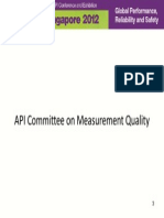 API Committee On Measurement Quality