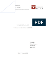 Informe de Evaluación 16PF