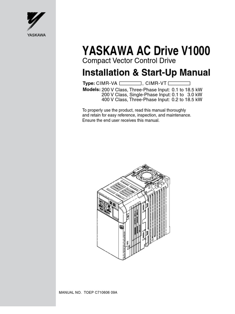 Yaskawa V1000 Manual Pdf
