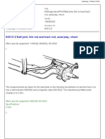 Ball Joint, Link Rod & Track Rod, Axial Play, Check