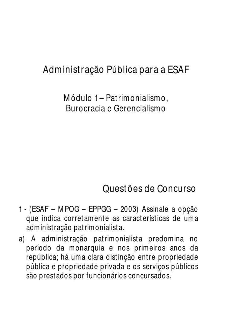 Rodrigorenno Administracaopublica Esaf Modulo01 001 | PDF