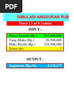 Download SIMULASI ANGSURAN RUMAH PONDHOK SHERUNI KLATEN by Rumah Klaten SN147291233 doc pdf