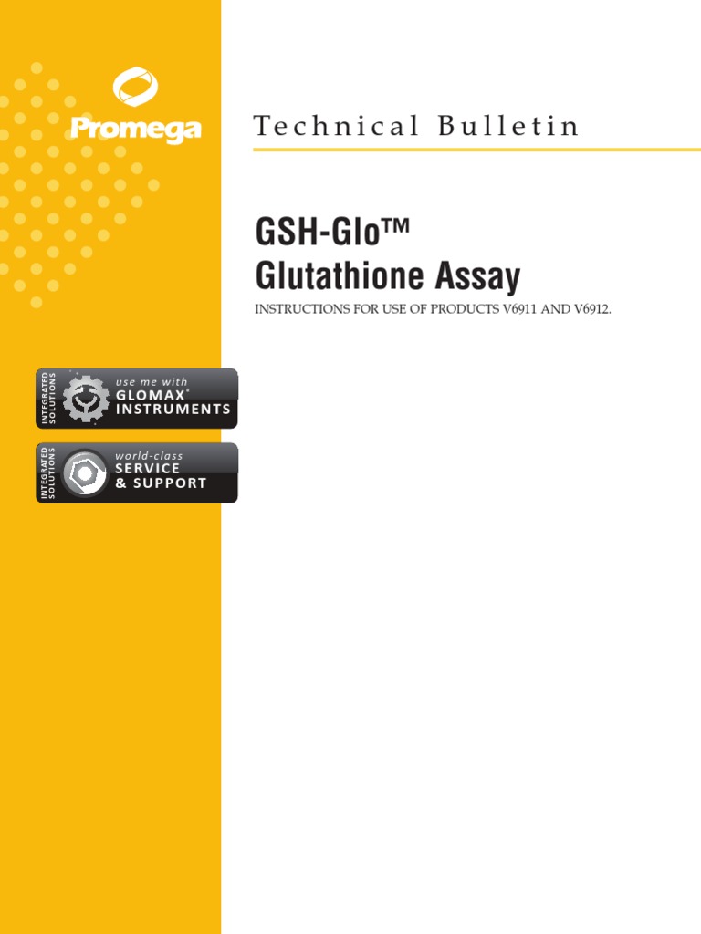 gsh glo glutathione assay kit promega GSH-Glo Protocol | PDF | Glutathione BD #305122 Needle, 25G