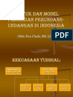 Bentuk Dan Model Pengujian Perundang-undangan Di Indonesia