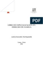 Libro de Especialización en Derecho de Familia