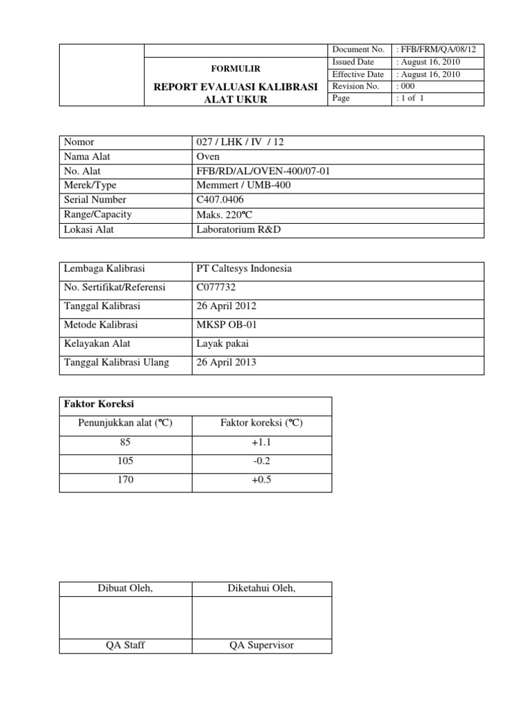 Report Oven12 | PDF
