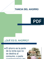 Importancia Del Ahorro Diapositivas