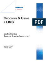 Choosing and Using LIMS