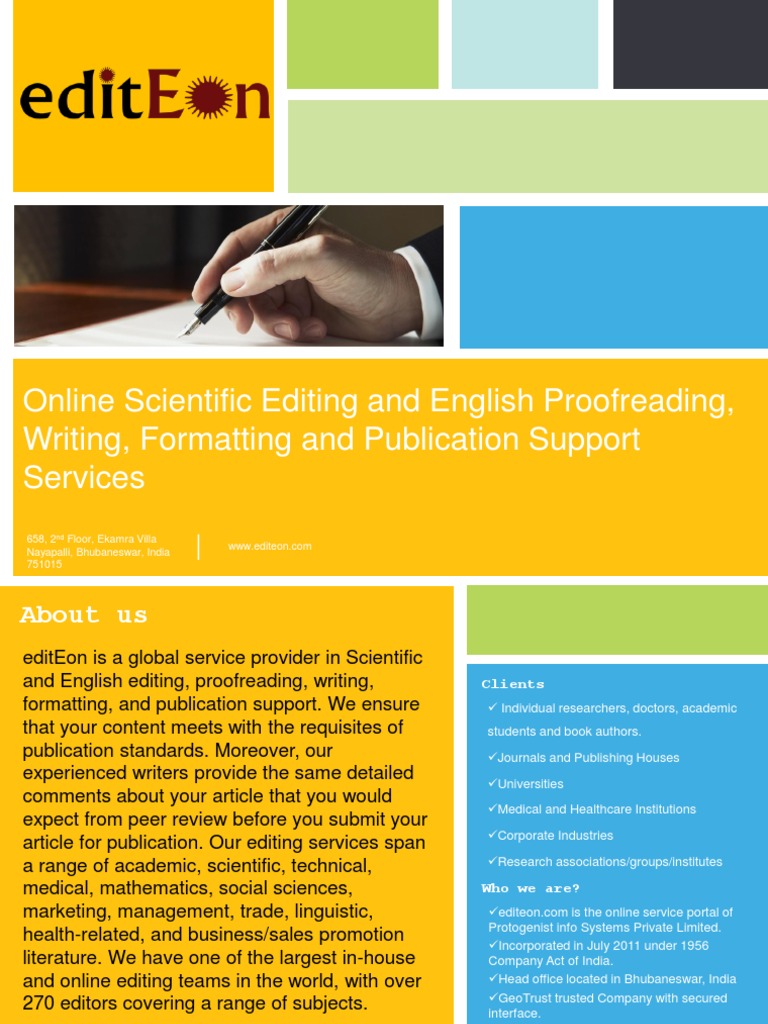 Online Scientific Editing and English Proofreading, Writing, Formatting ...