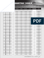 Jadwal Imsakiyah 1434h YOGYAKARTA 