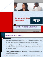 Structured Query Language: DB2 Training Class 02