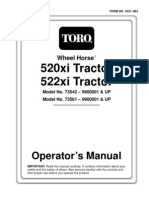Toro 518XI, 520XI, 522XI Owners Manual