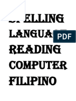 Spelling Reading Filipino: Language