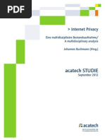 Acatech STUDIE Internet Privacy WEB