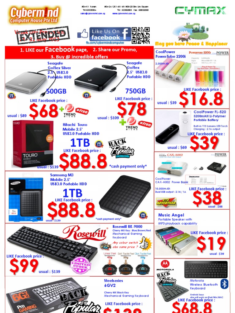 Cybermind Promotions and Offers | PDF | Computer Hardware | Office