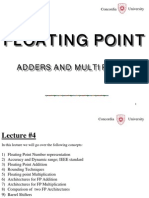 Floating Point Adders and Multipliers Adders and Multipliers