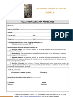 Bulletin D Adhesion Pmorale - MDEA