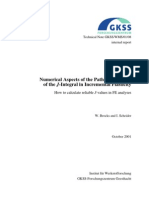 Numerical Aspects of Path Dependance of the JIntegral in incremental plasticity.