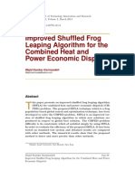 Improved Shuffled Frog Leaping Algorithm for the Combined Heat and Power Economic Dispatch.